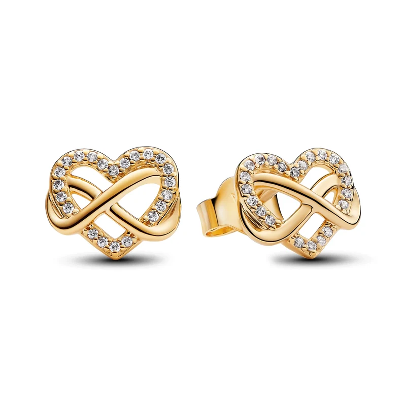 Pandora Moments damen Ohrknöpfe 585 Vergoldung 262667C01
