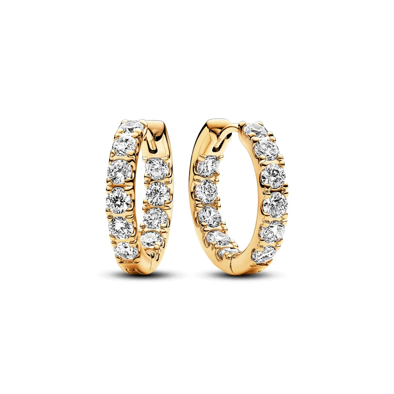 Pandora Timeless Goldfarbene Ohrringe 263002C01 mit 585er Golden Plattierung