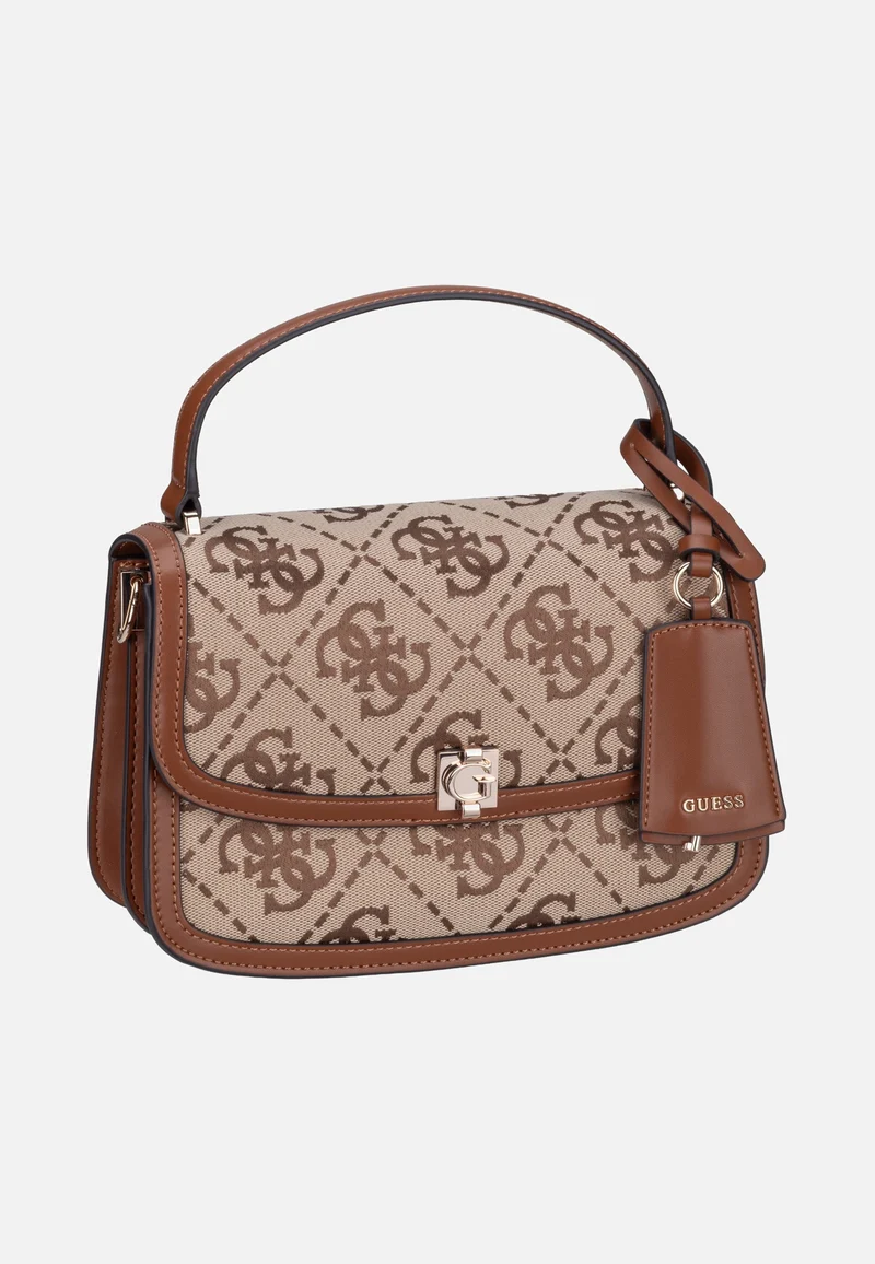 Audrey Logo Convertible Flap 55210 Latte Logo - Henkeltasche