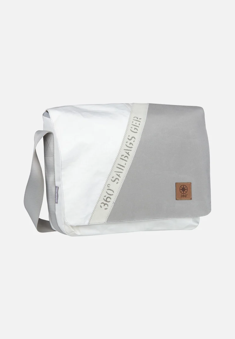 Barkasse Stencil-Weiß/Grau - Messenger Bag