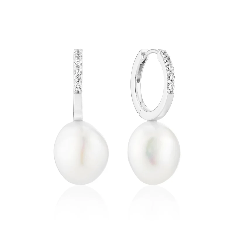 Sif Jakobs 925 Sterling Silver Padua Uno Earrings SJ-E2443-PCZ