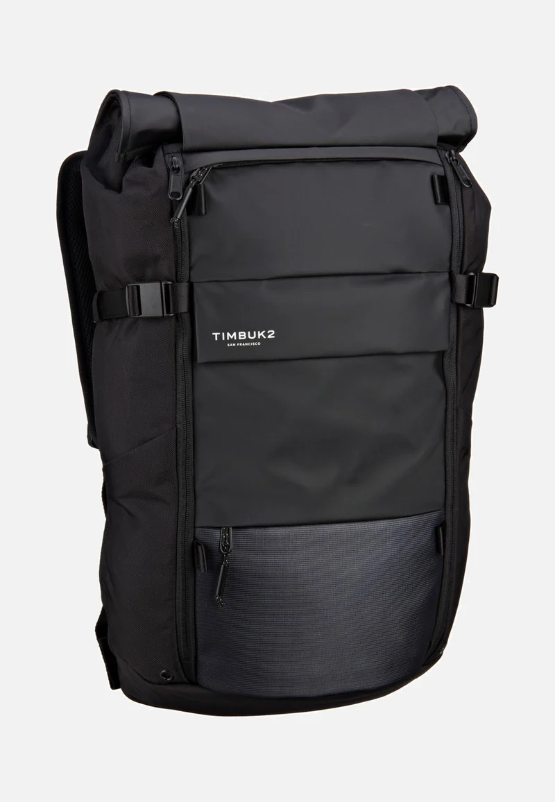 Clark Pack Jet Black - Rolltop Rucksack