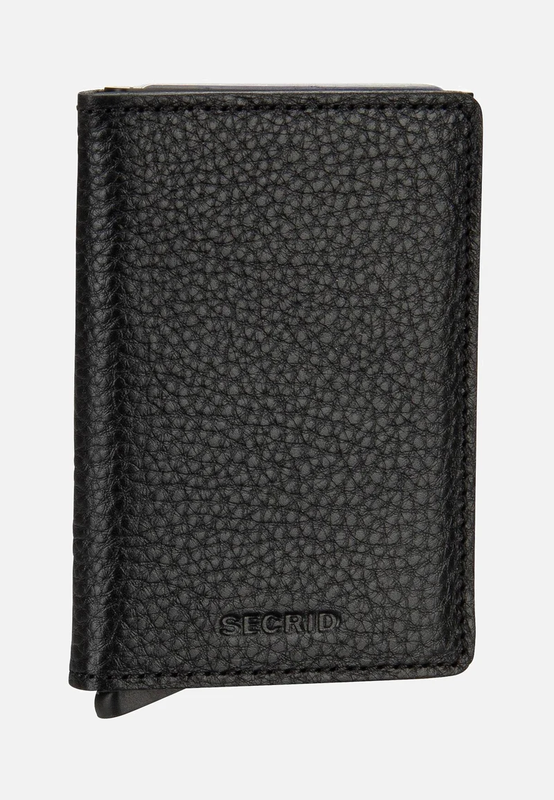 Slimwallet Veg Tanned Black-Black - Portemonnaie