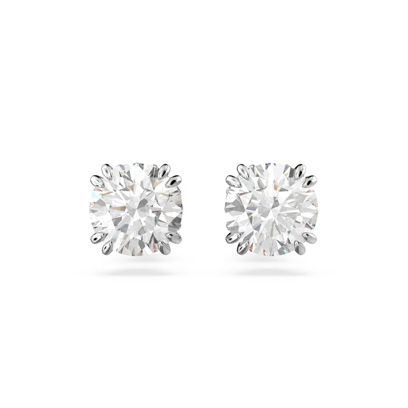 Swarovski Constella Silberfarbene Ohrknöpfe 5636712