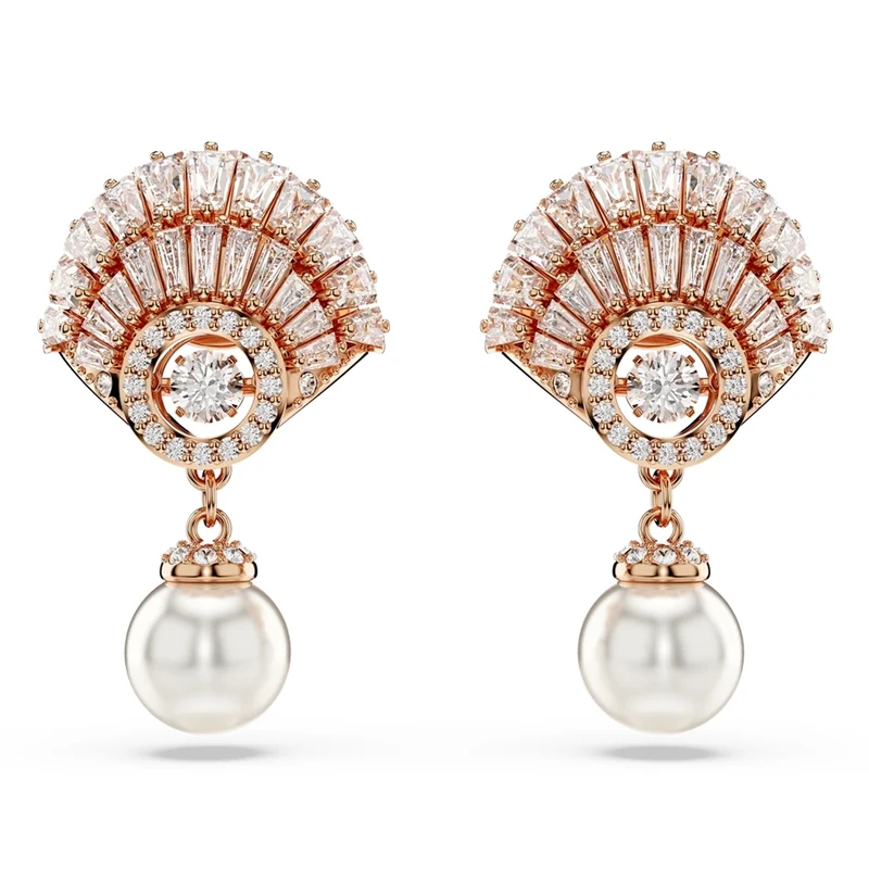 Swarovski Idyllia Rosé Goldfarbene Ohrknöpfe 5689196