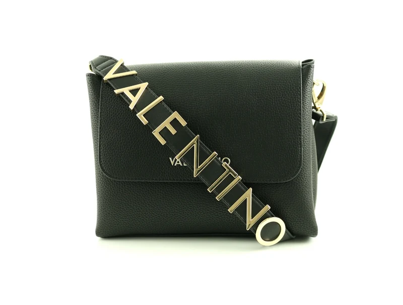 Valentino Bags Alexia Nero Überschlagtasche