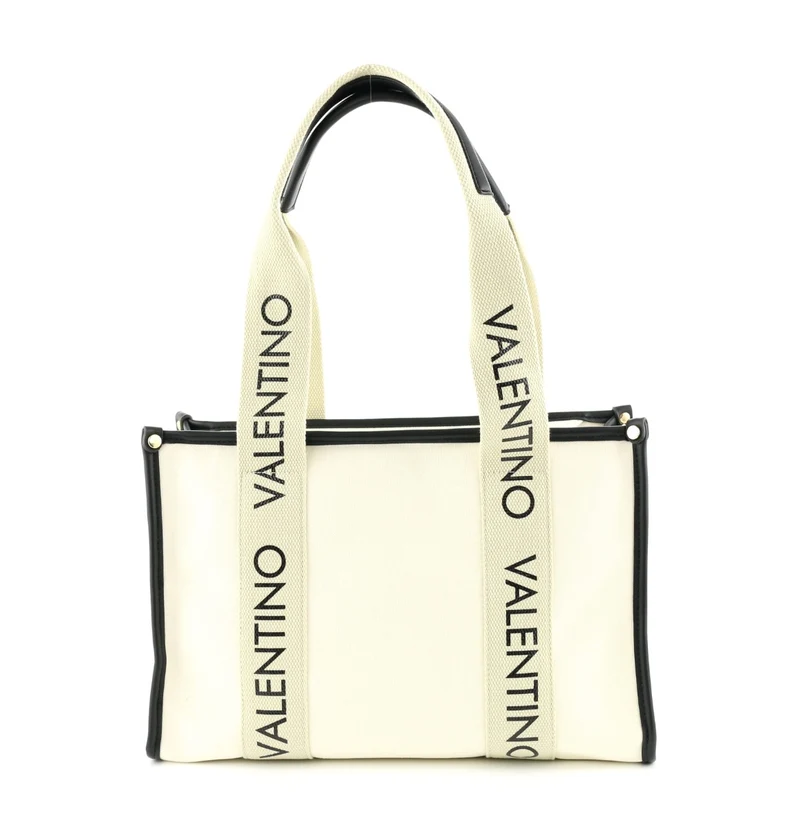 Valentino Bags Candle Shopper Naturale/nero