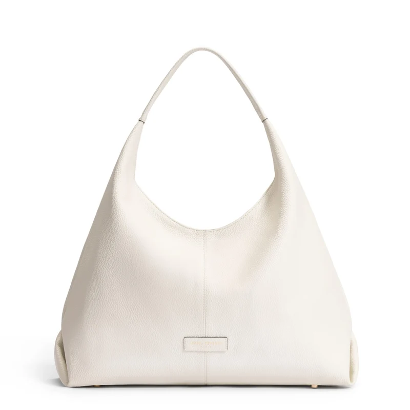Isabel Bernard Honoré Grace cremefarbene Leder-Schultertasche aus Kalbsleder IB25093-070