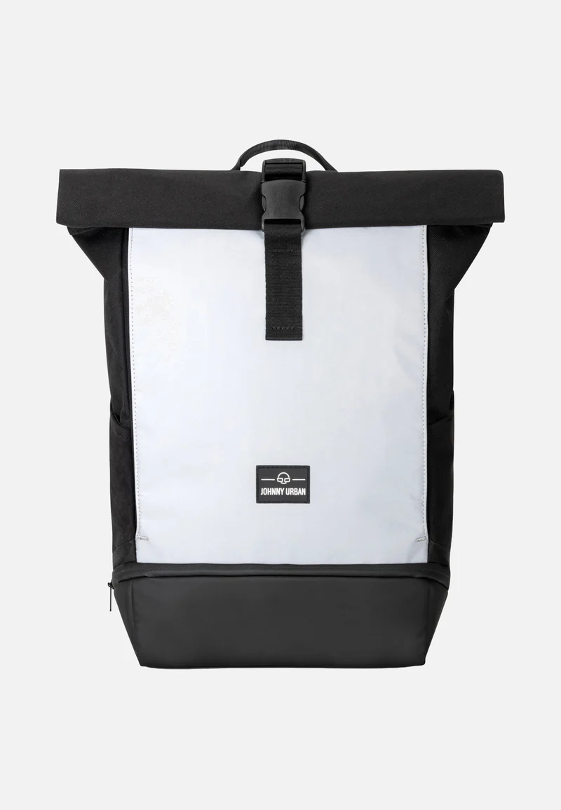 Allen Medium Black Reflective - Rolltop Rucksack