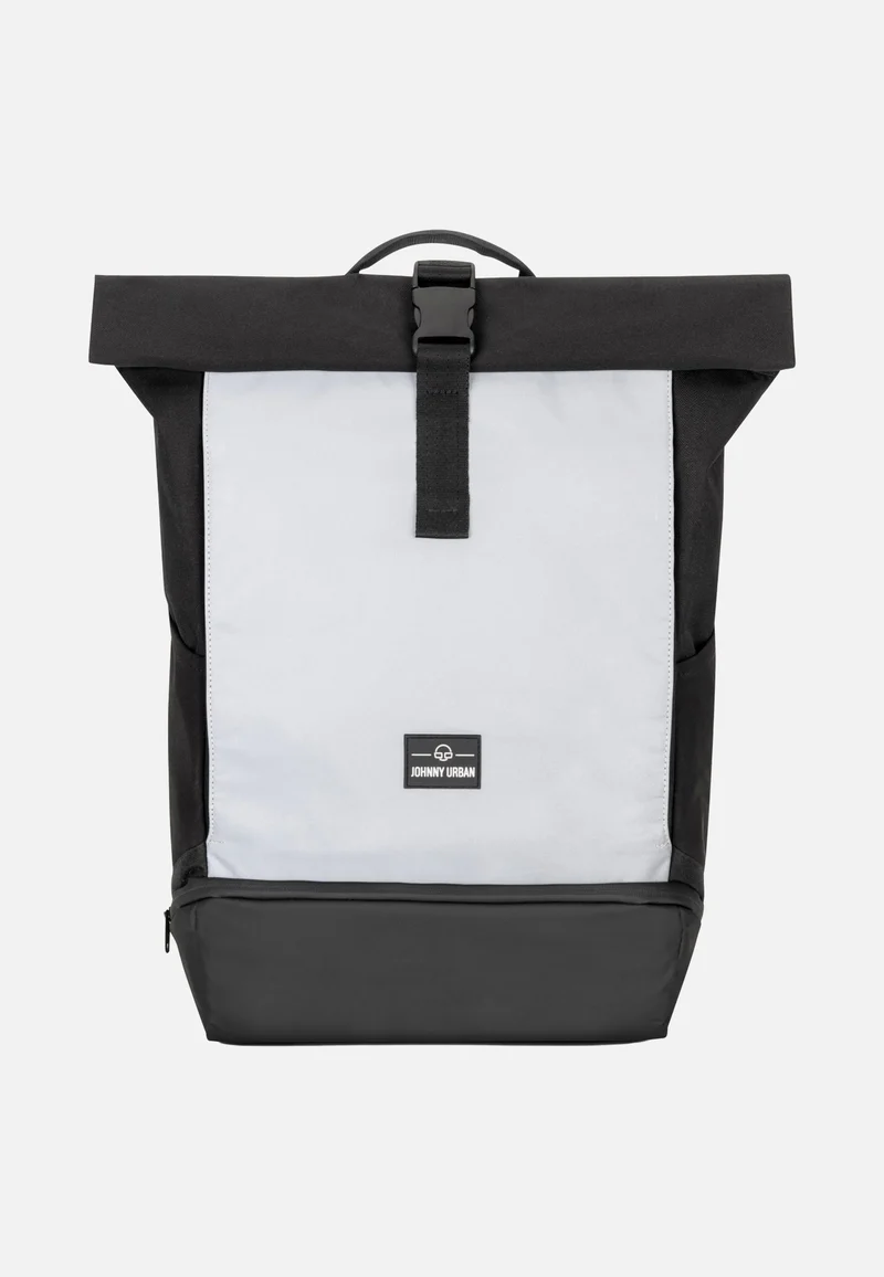 Allen Large Black Reflective - Rolltop Rucksack