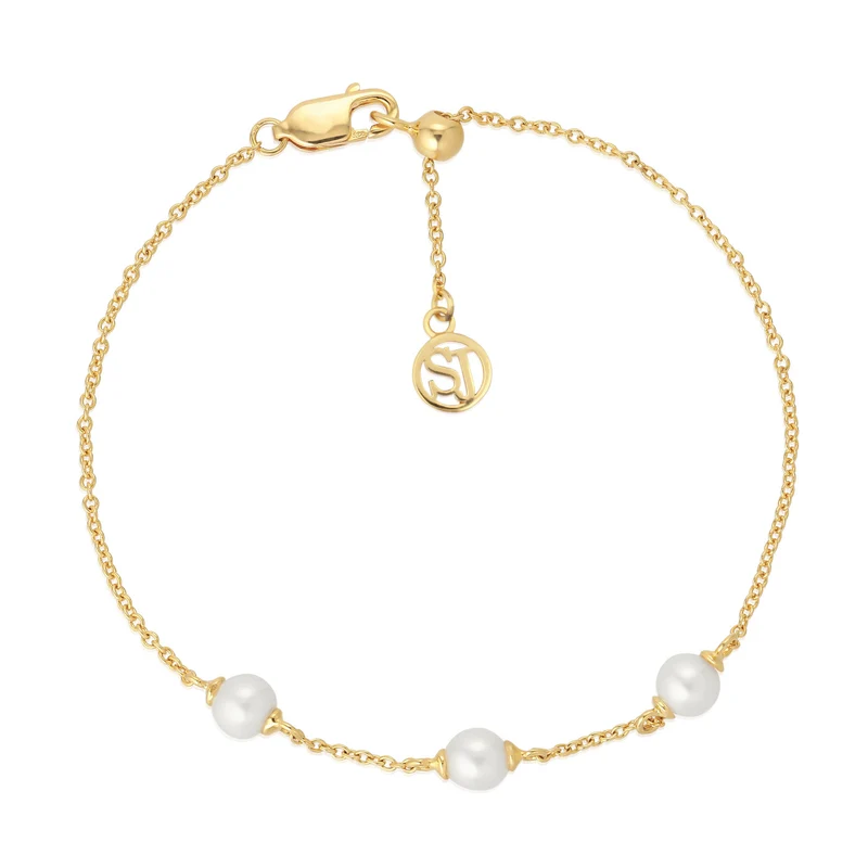 Sif Jakobs Padua 925 Sterling Silberen Goldfarbene Armband SJ-B22225-P-YG
