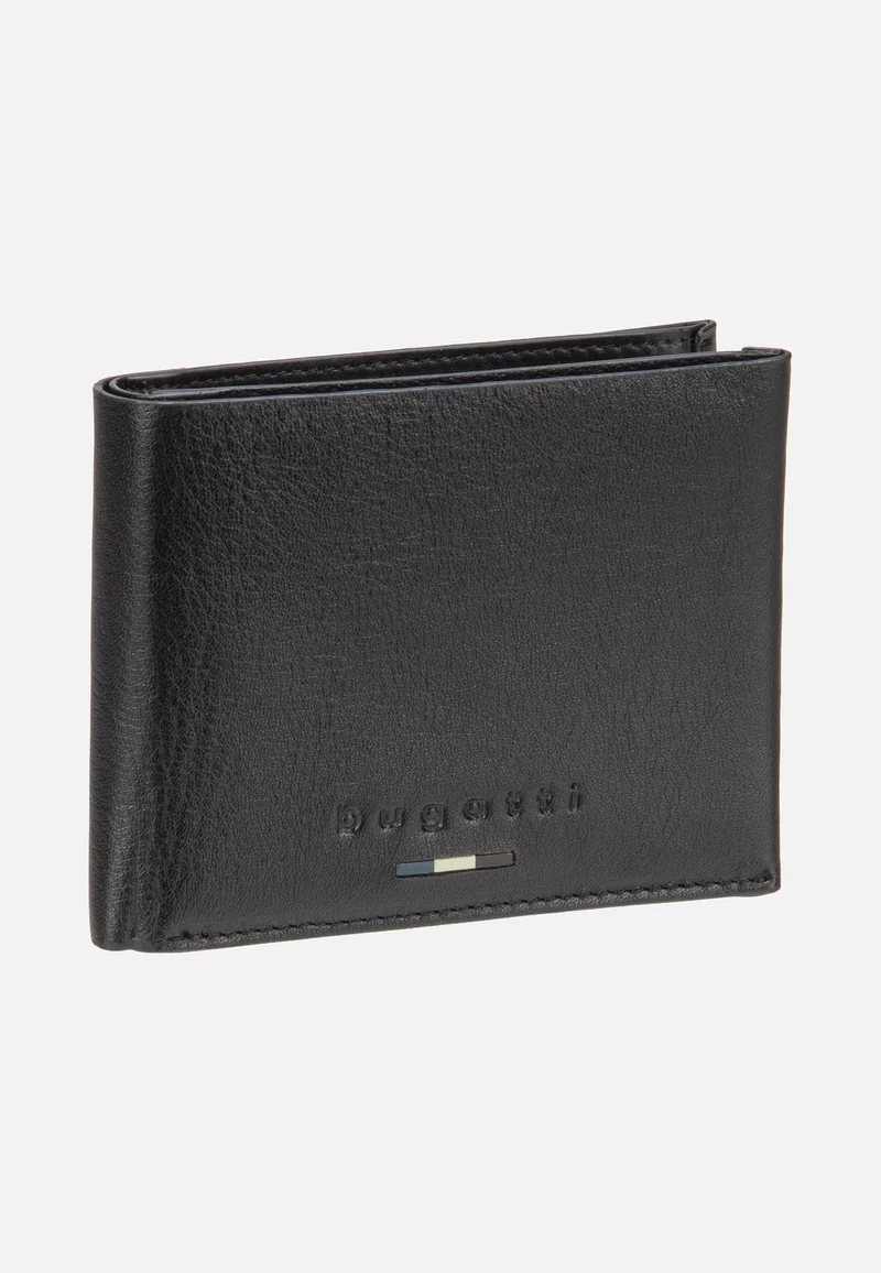 Romeo Wallet With Flap Black - Portemonnaie