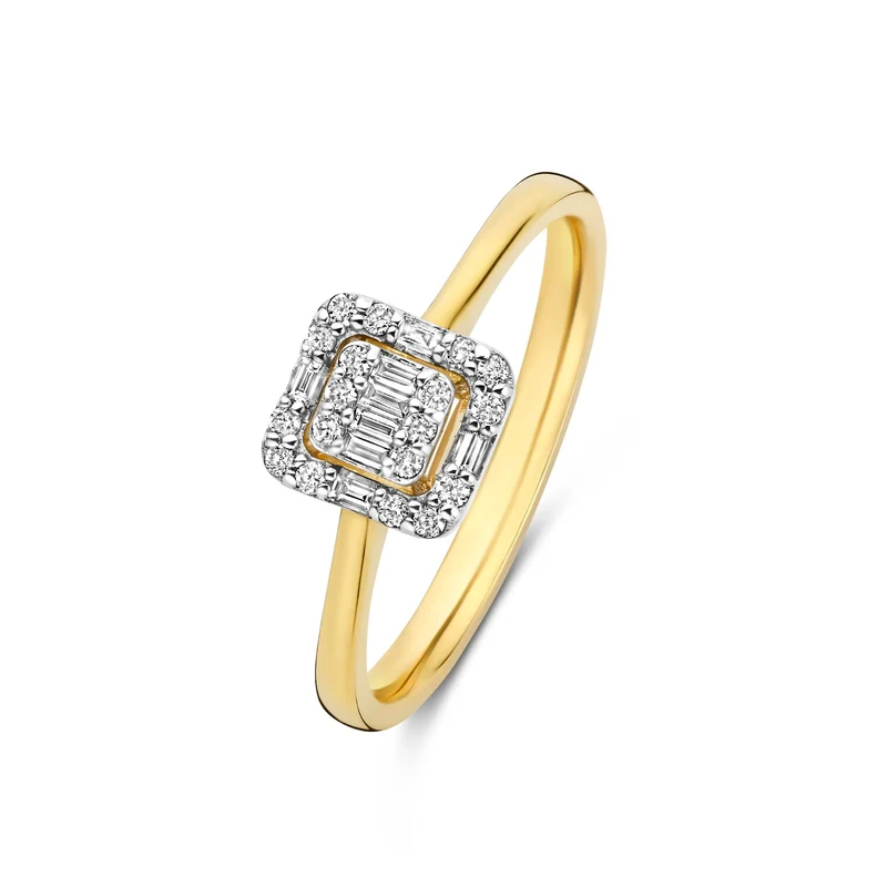 Isabel Bernard De la Paix Elena 14 Karat Goldring mit Diamant 0.18 ct IBD330036-60