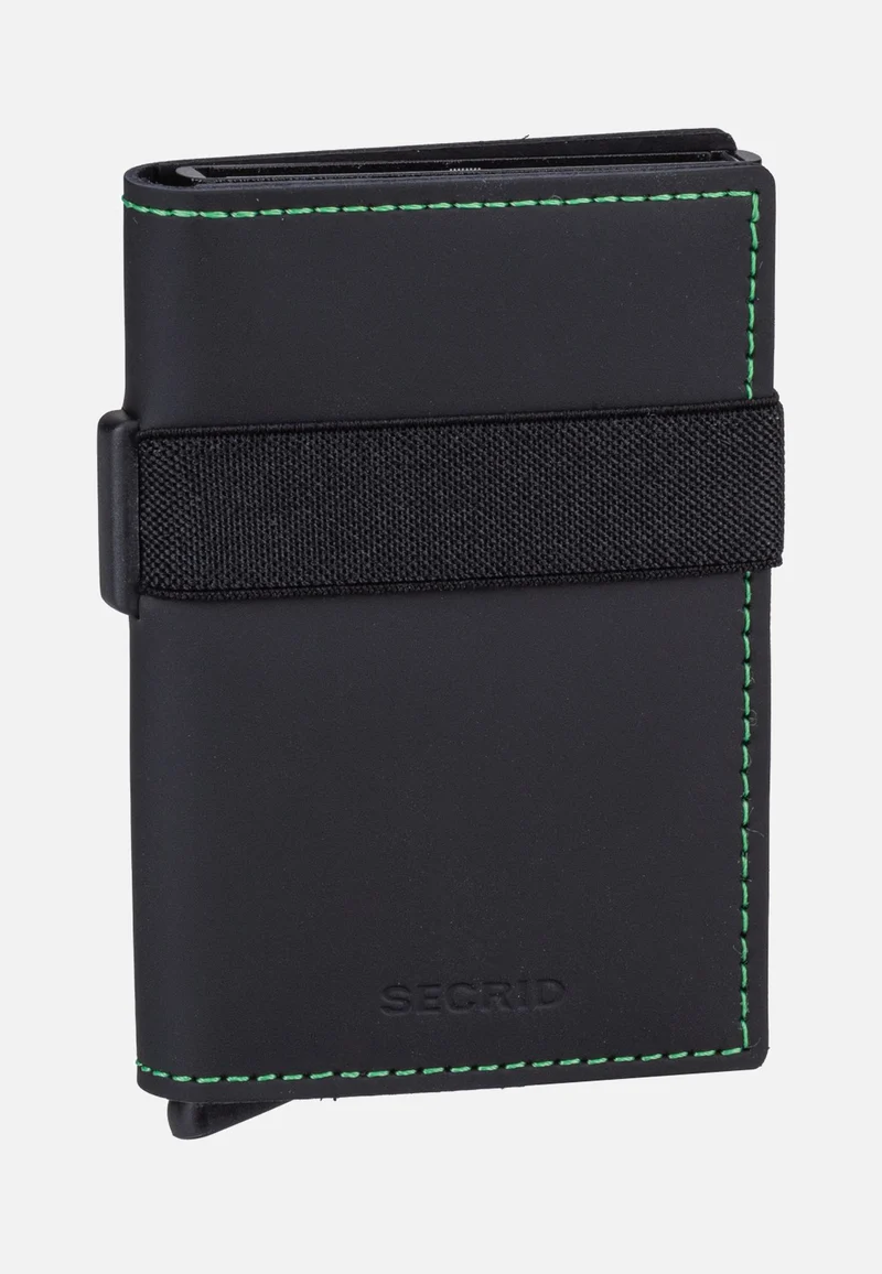 Bandwallet Matte Black & Green - Portemonnaie