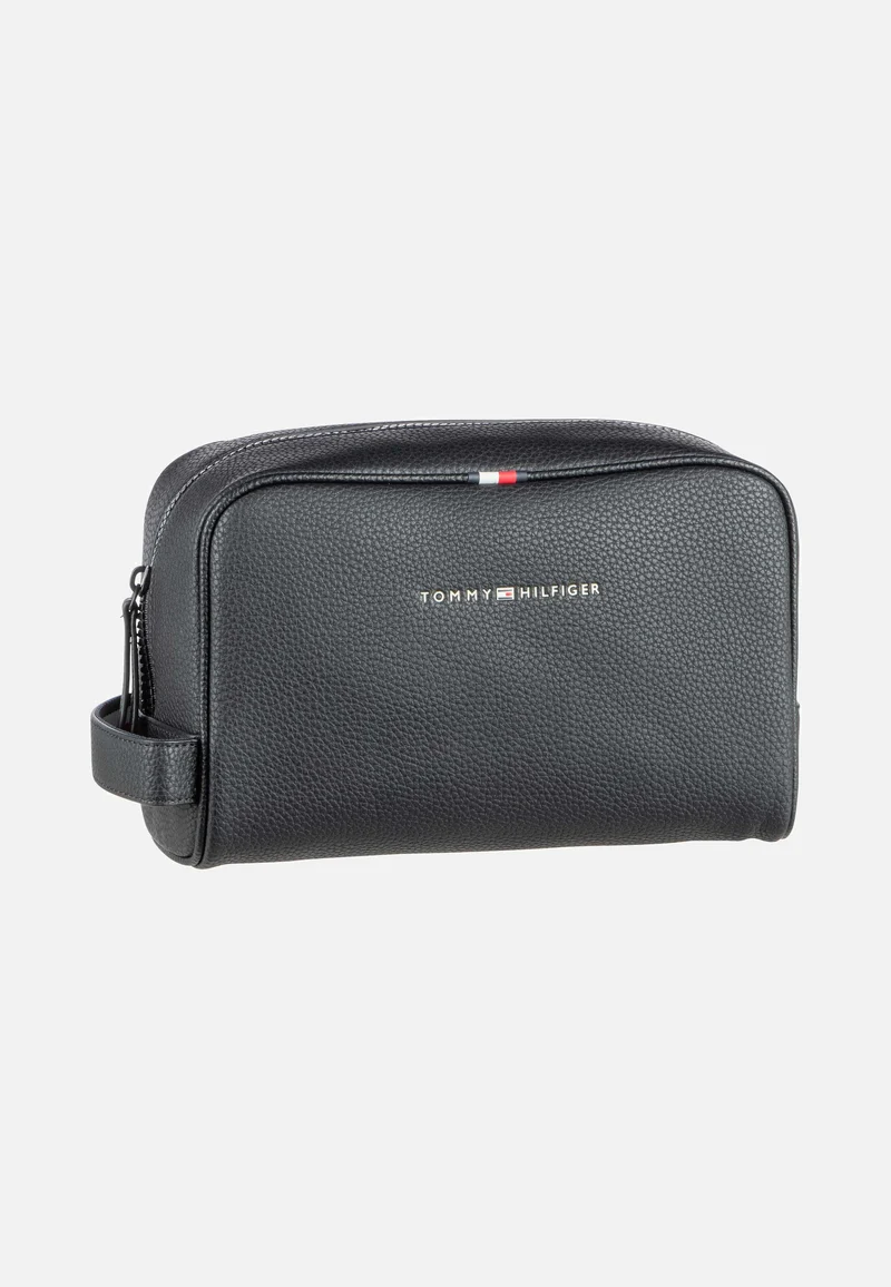 Essential PU Washbag Black - Kulturbeutel