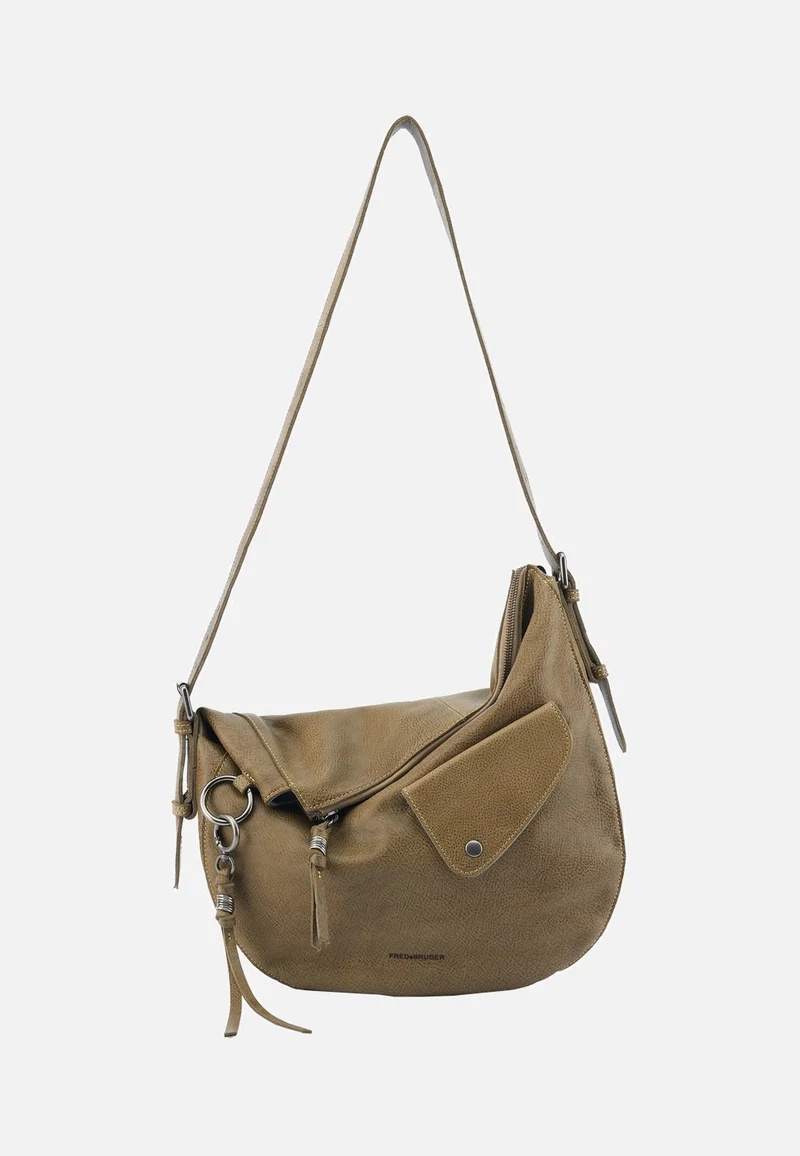 My Forever Friend Shoulderbag With Front Pocket Muddy Khaki - Umhängetasche
