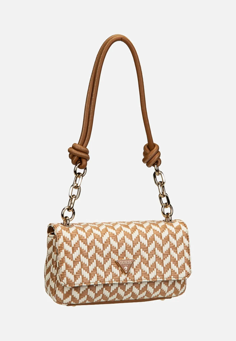 Tessi Flap Shoulder Cognac Multi - Umhängetasche