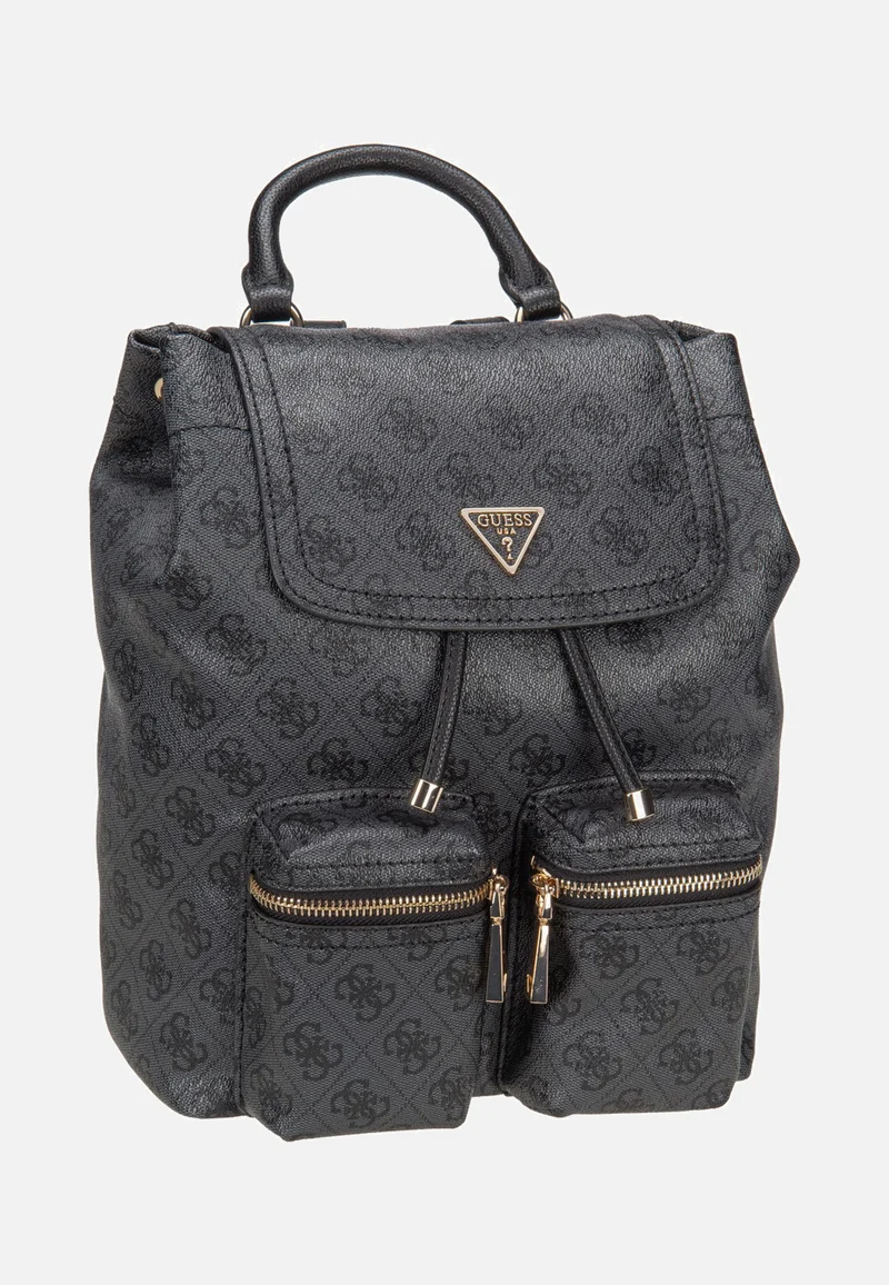 Manhattan II Flap Coal Logo - Rucksack