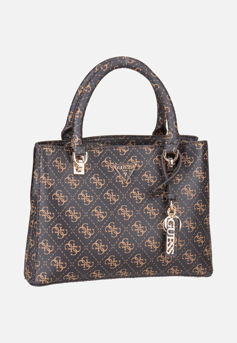 Noelle II Sml Multi Comp Stchl Brown Logo - Satchel