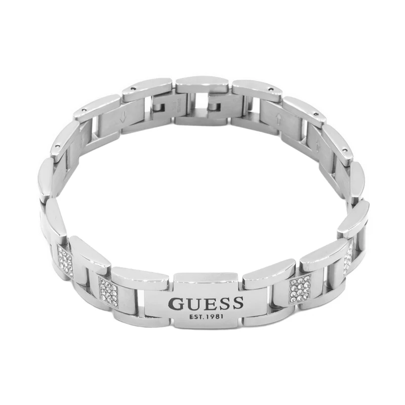 GUESS Frontiers Silberfarbene Armband JUMB01342JWSTT-U