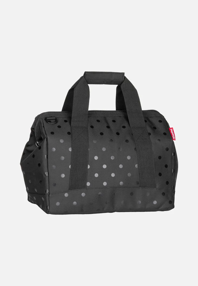 Allrounder M Glossy Dots Black - Dufflebag