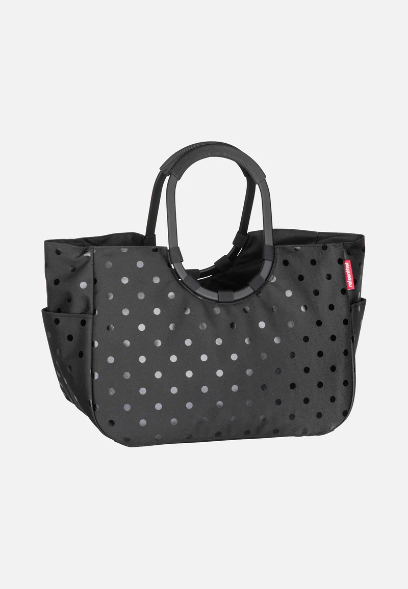 Loopshopper L Glossy Dots Black - Einkaufskorb