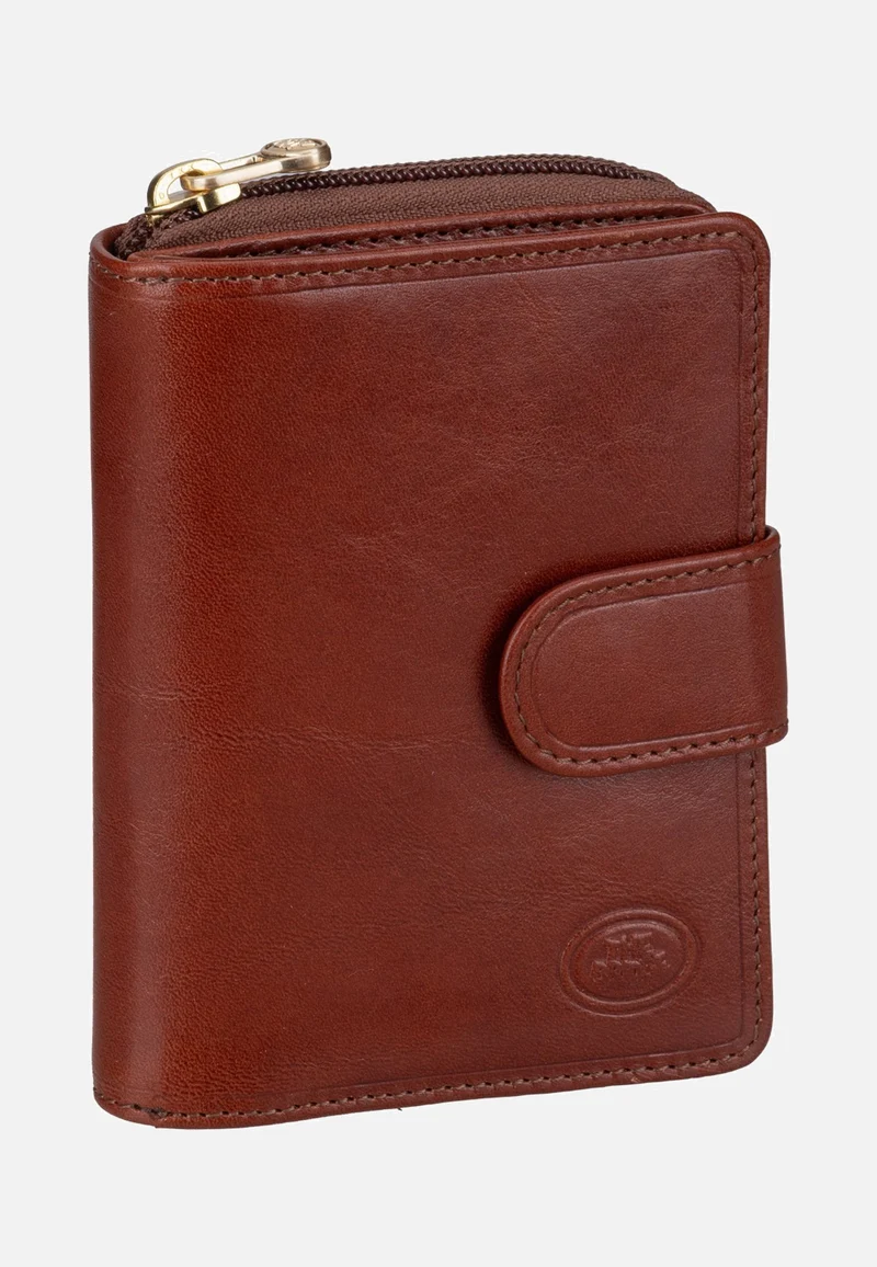 Stodo Medium W/Zip Pocket 5 D Marrone/Oro - Portemonnaie