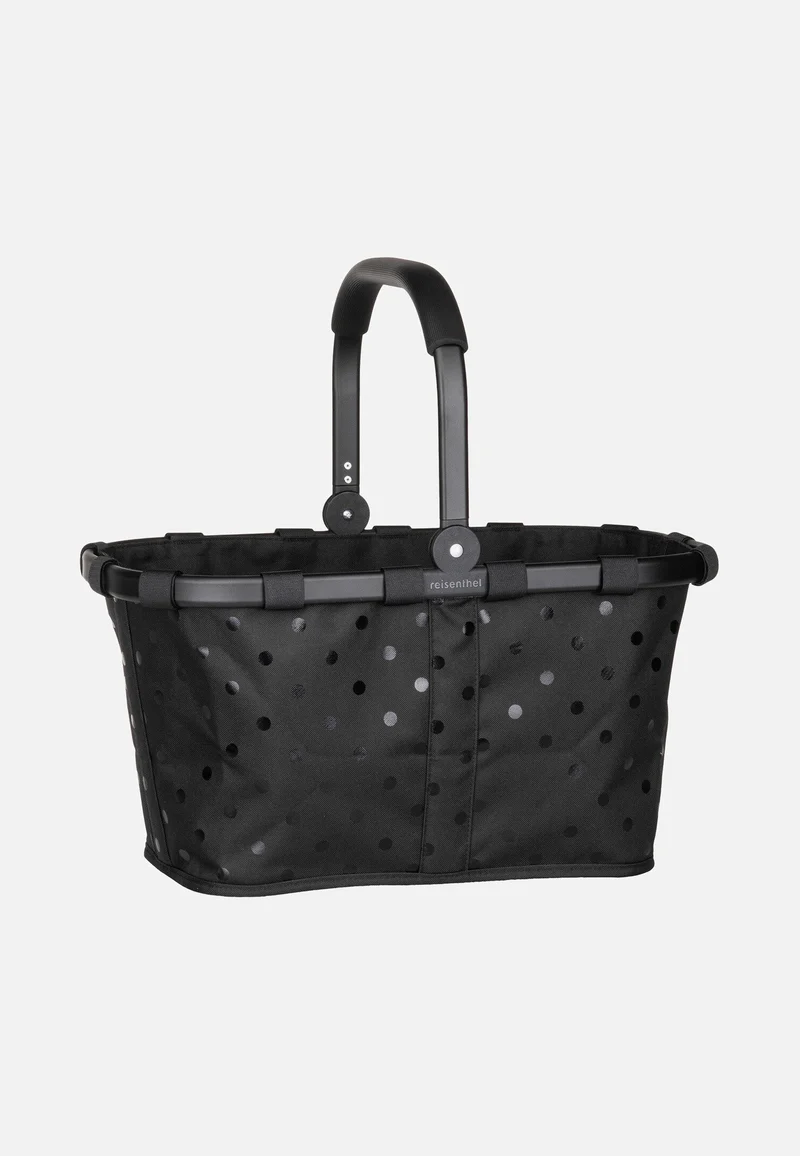 Carrybag Frame Glossy Dots Black - Einkaufskorb