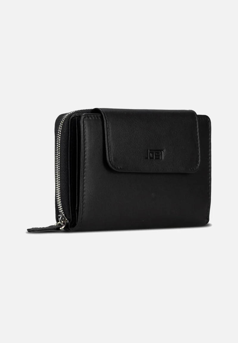 Odense Zip 6331 Medium Black - Portemonnaie