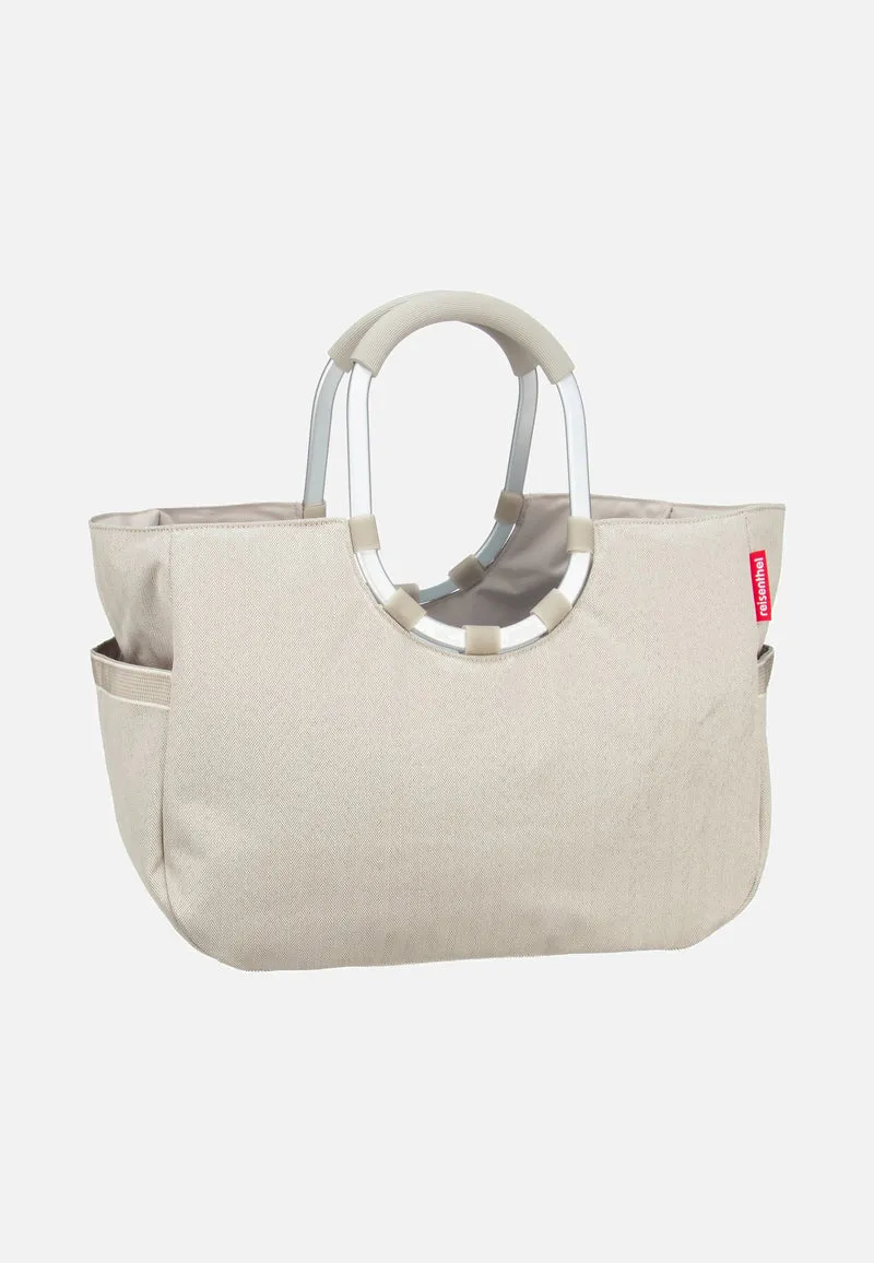 Loopshopper L Herringbone Sand - Einkaufskorb