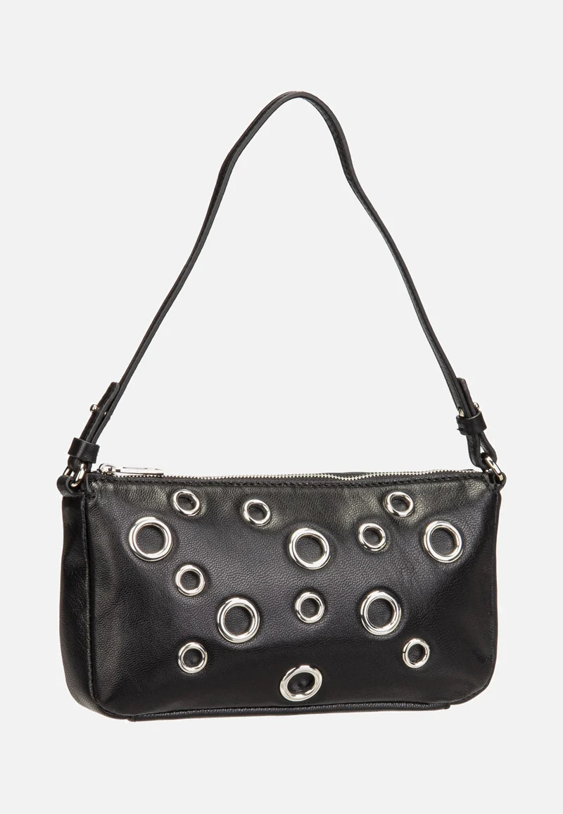 Ryker Eylets Crossbody S Vintage Goat Black - Abendtasche