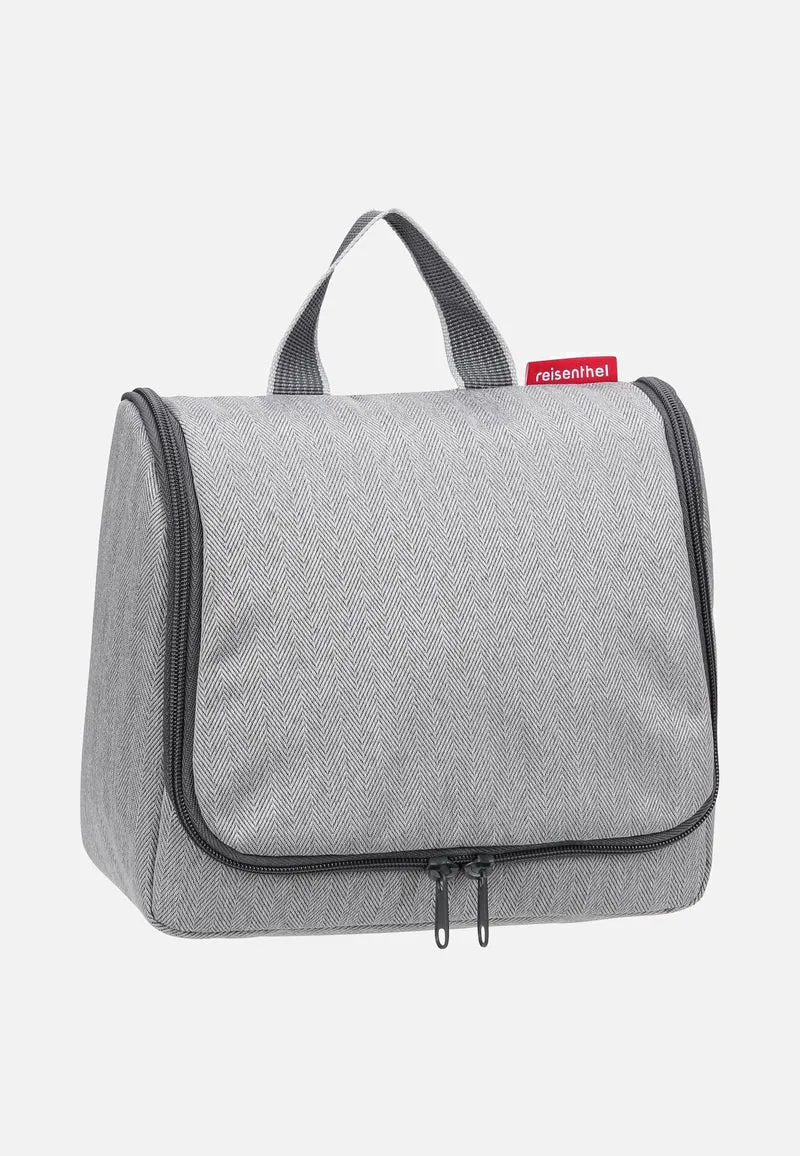 Toiletbag L Herringbone Grey - Kulturbeutel