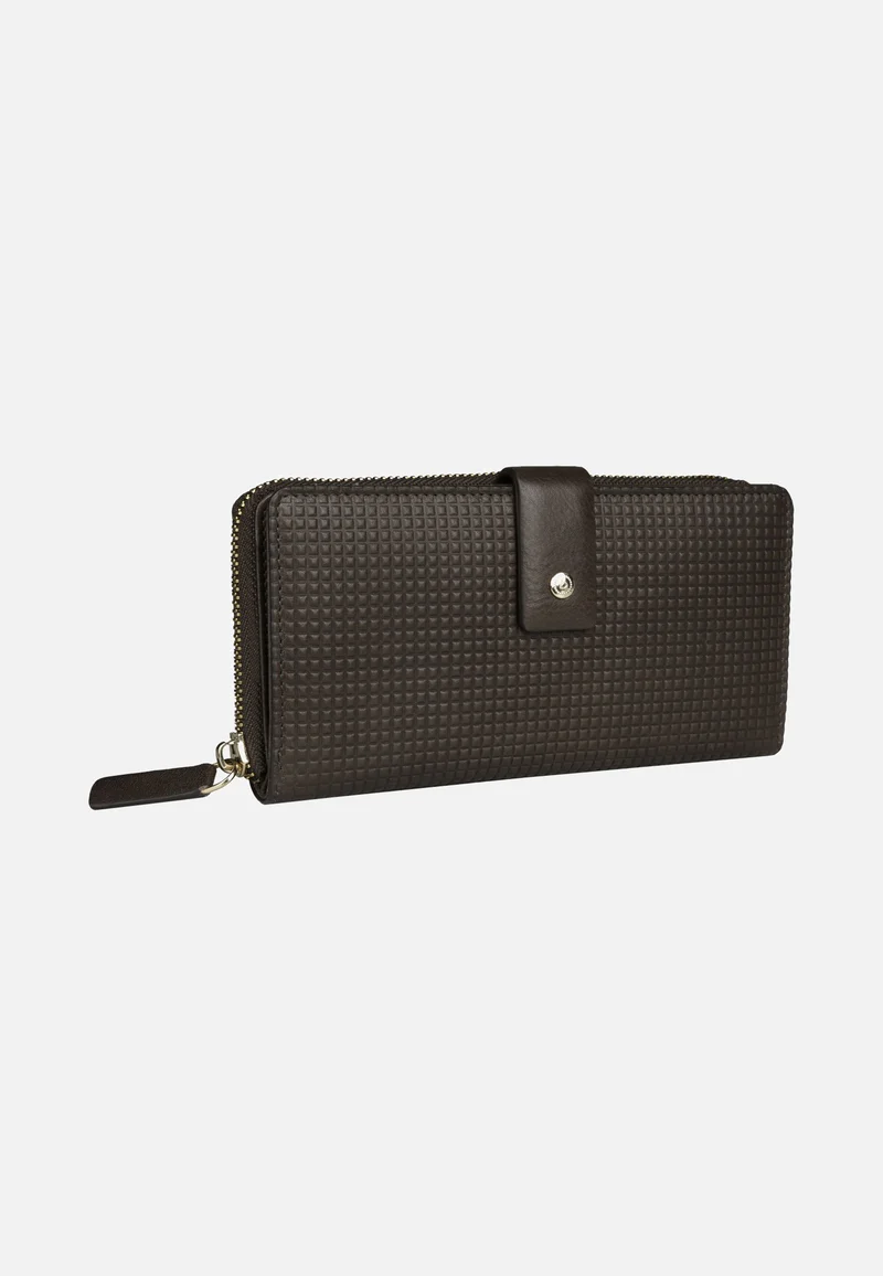Noemi Ladies Long Zip Wallet Brown - Portemonnaie