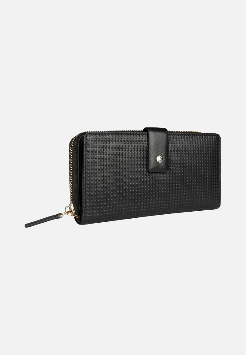 Noemi Ladies Long Zip Wallet Black - Portemonnaie
