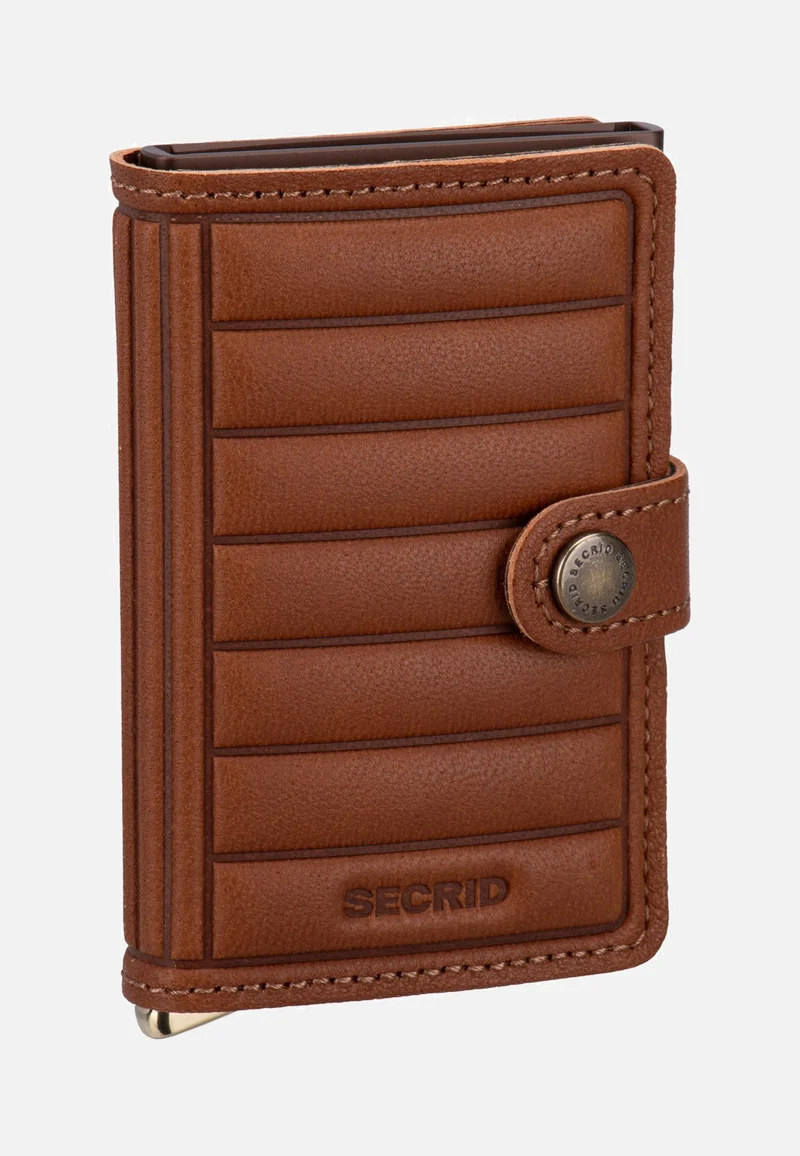 Premium Miniwallet+ Emboss Lin Cognac - Portemonnaie