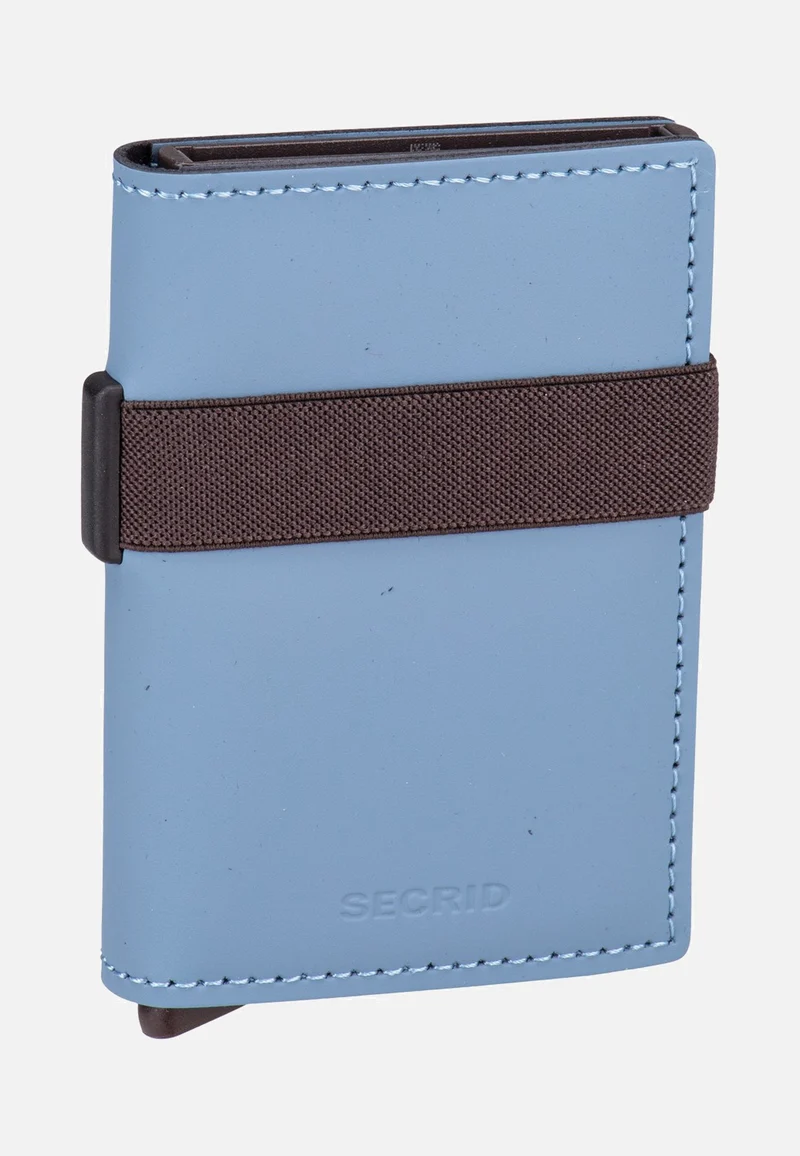 Bandwallet Matte Steel Blue-Brown - Portemonnaie