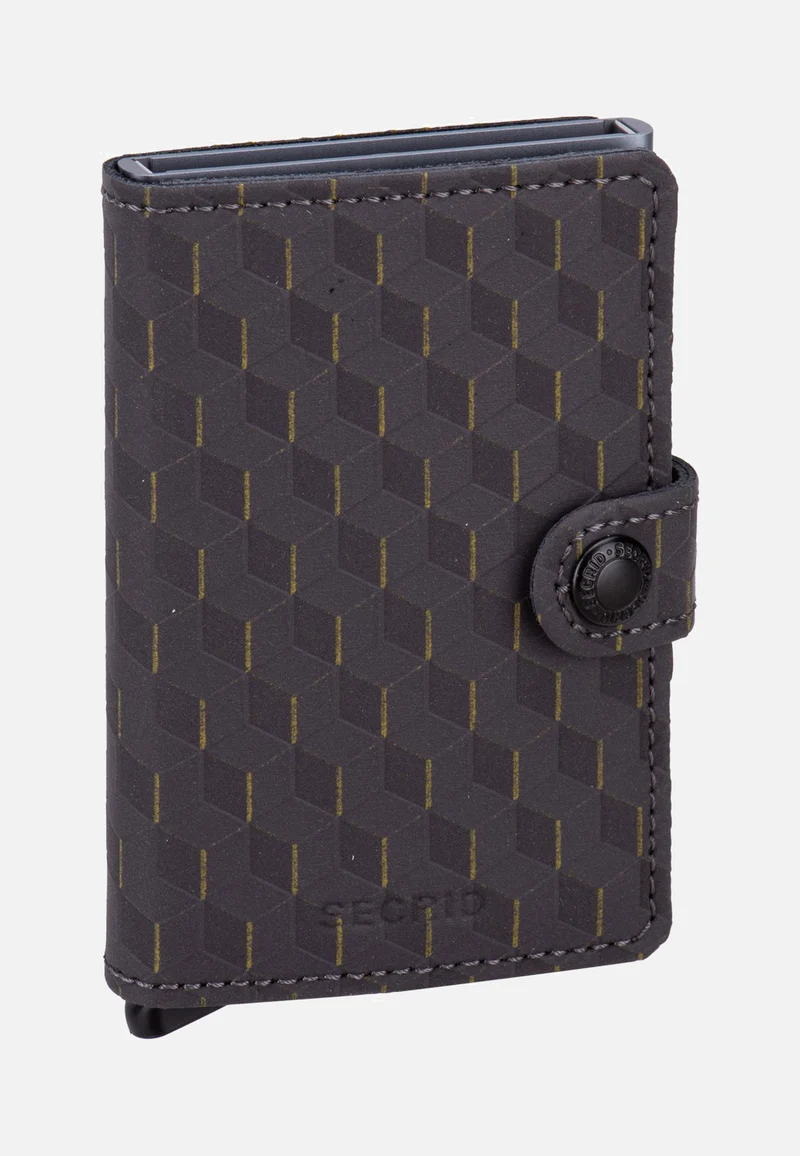 Miniwallet Optical Grey-Yellow - Portemonnaie