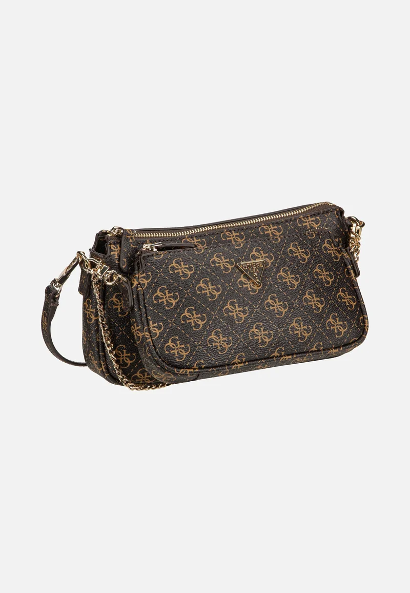 Noelle II Double Pouch CB 72710 Logo Brown - Crossbody Bag