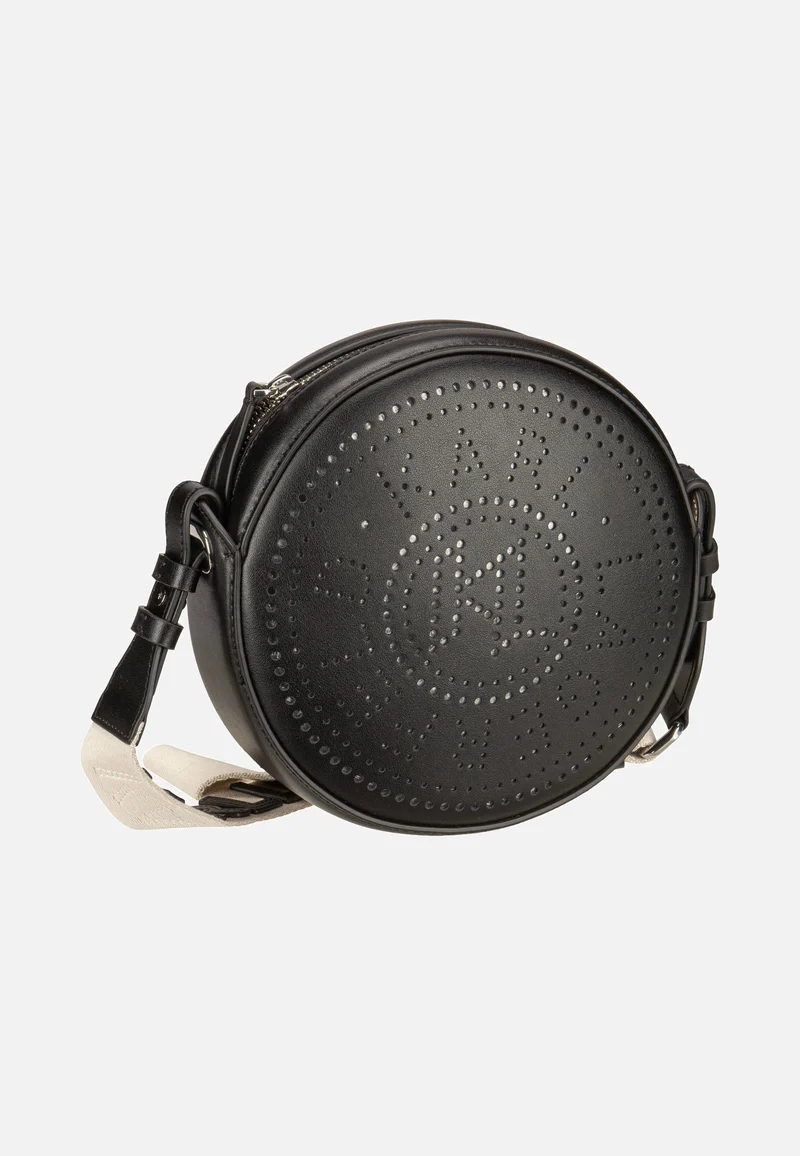 K/Circle Round CB Perforated Black - Crossbody Bag