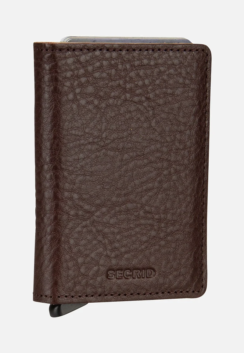 Slimwallet Veg Tanned Espresso-Brown - Portemonnaie