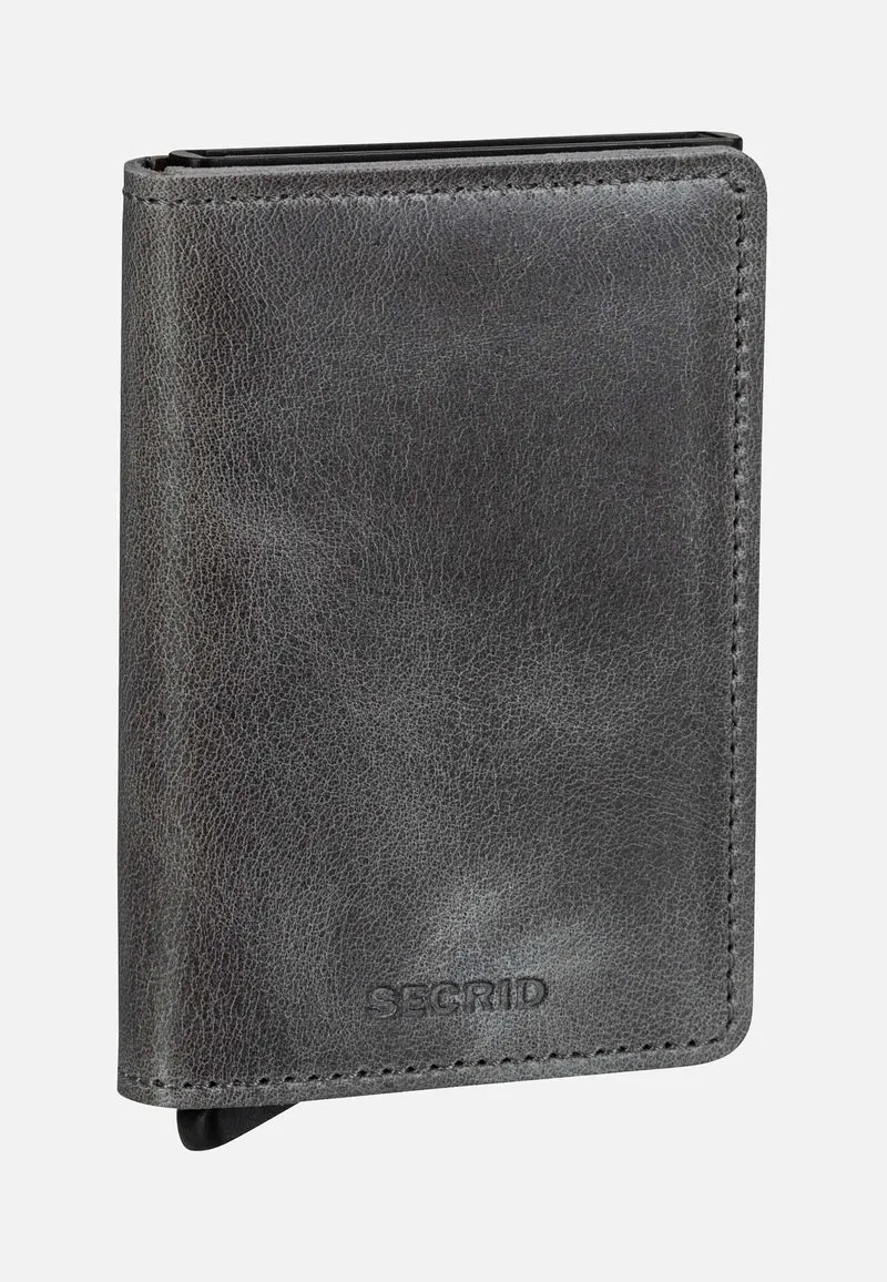 Slimwallet Vintage Grey-Black - Portemonnaie