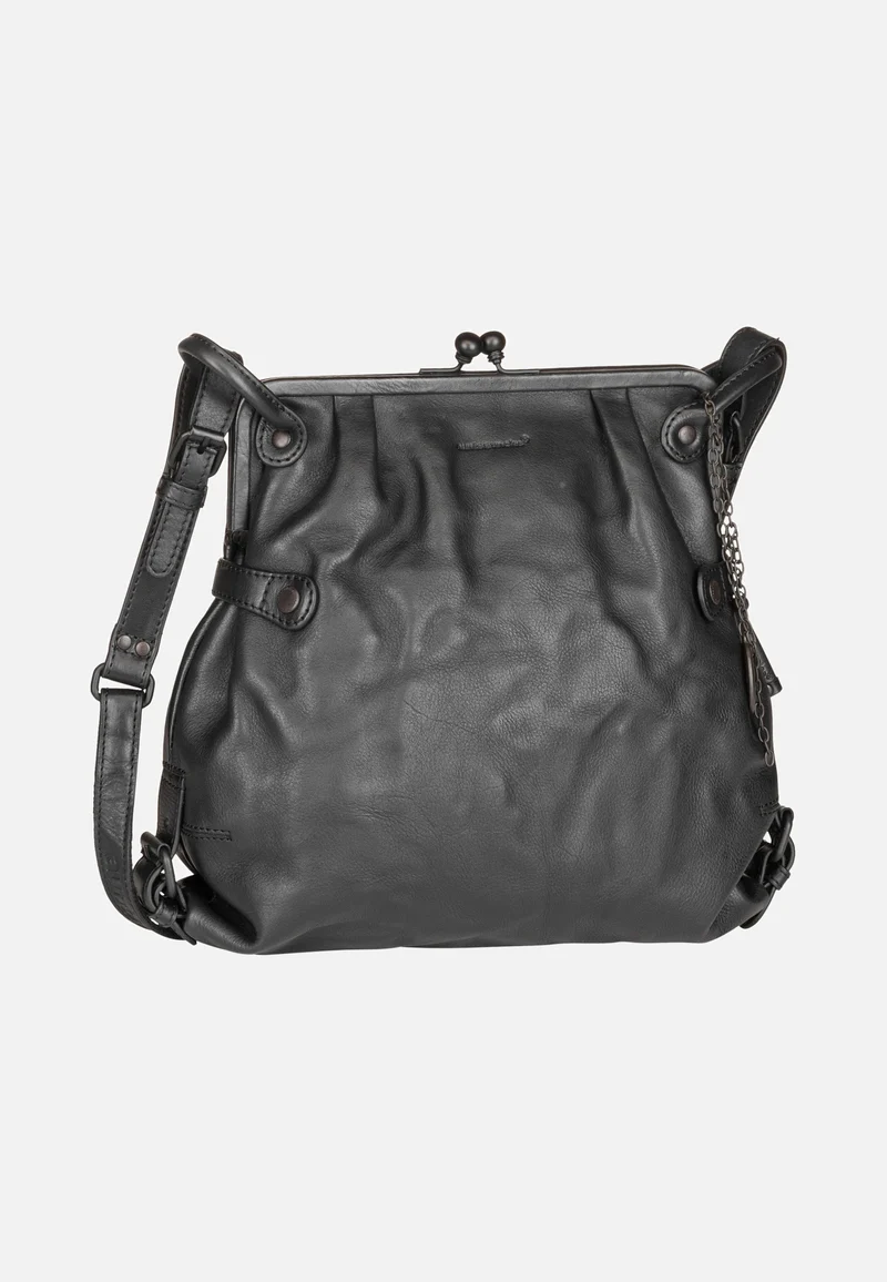 Mrs. Tea Cake Black Smoke - Hobo Bag