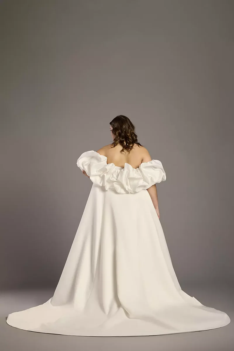 Dramatic Satin Bridal Cape
