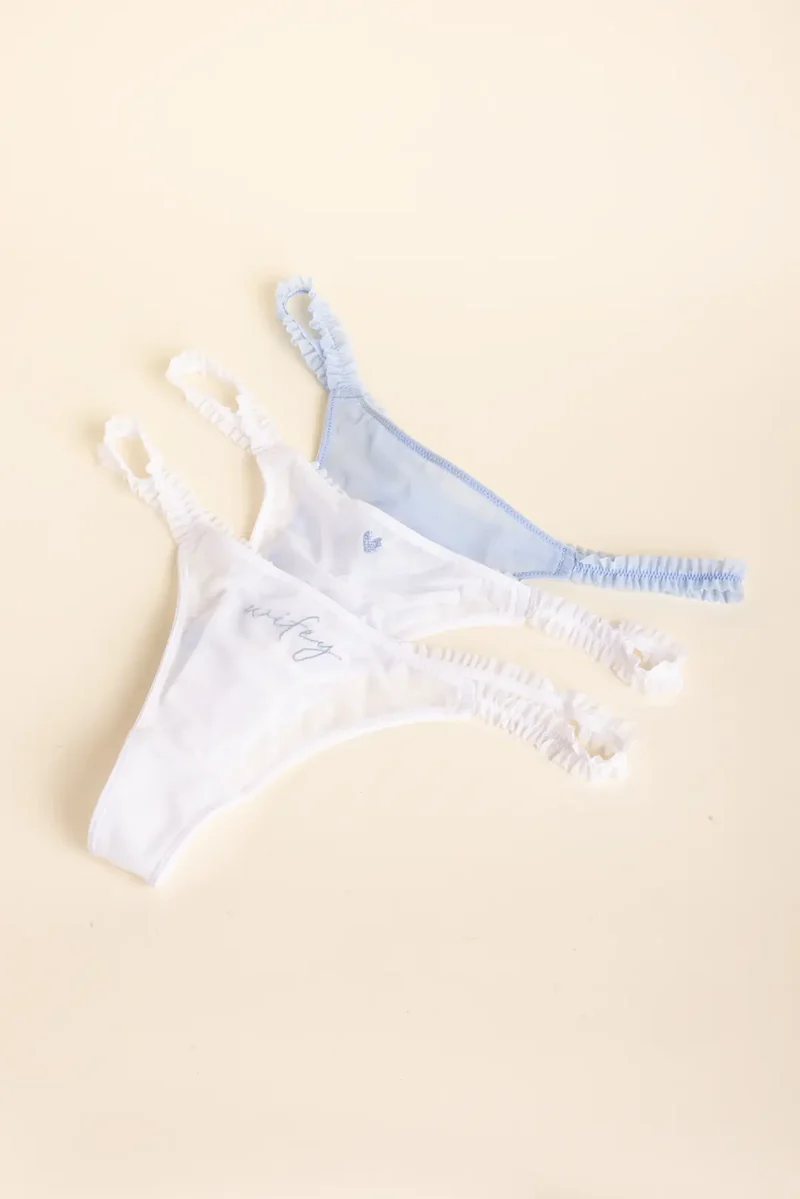 Ruffle Thong Set