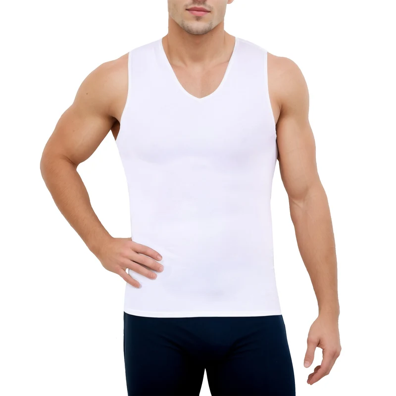 Men's Insta Slim Compression Sleeveless V-Neck Tank VS00N1
