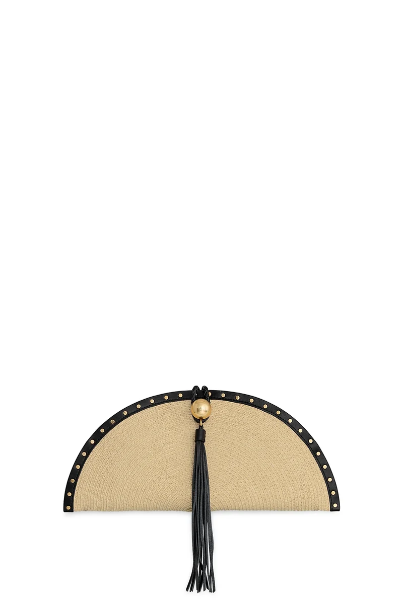 Rebecca Minkoff HALF MOON CLUTCH W/MICRO STUDS