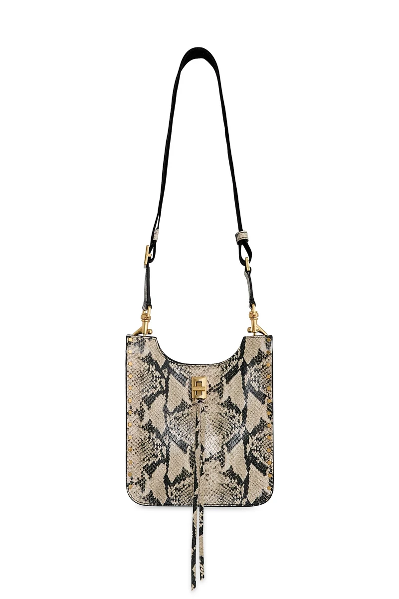 Rebecca Minkoff Darren Mini Feed Crossbody Bag - Striking snakeskin-inspired print