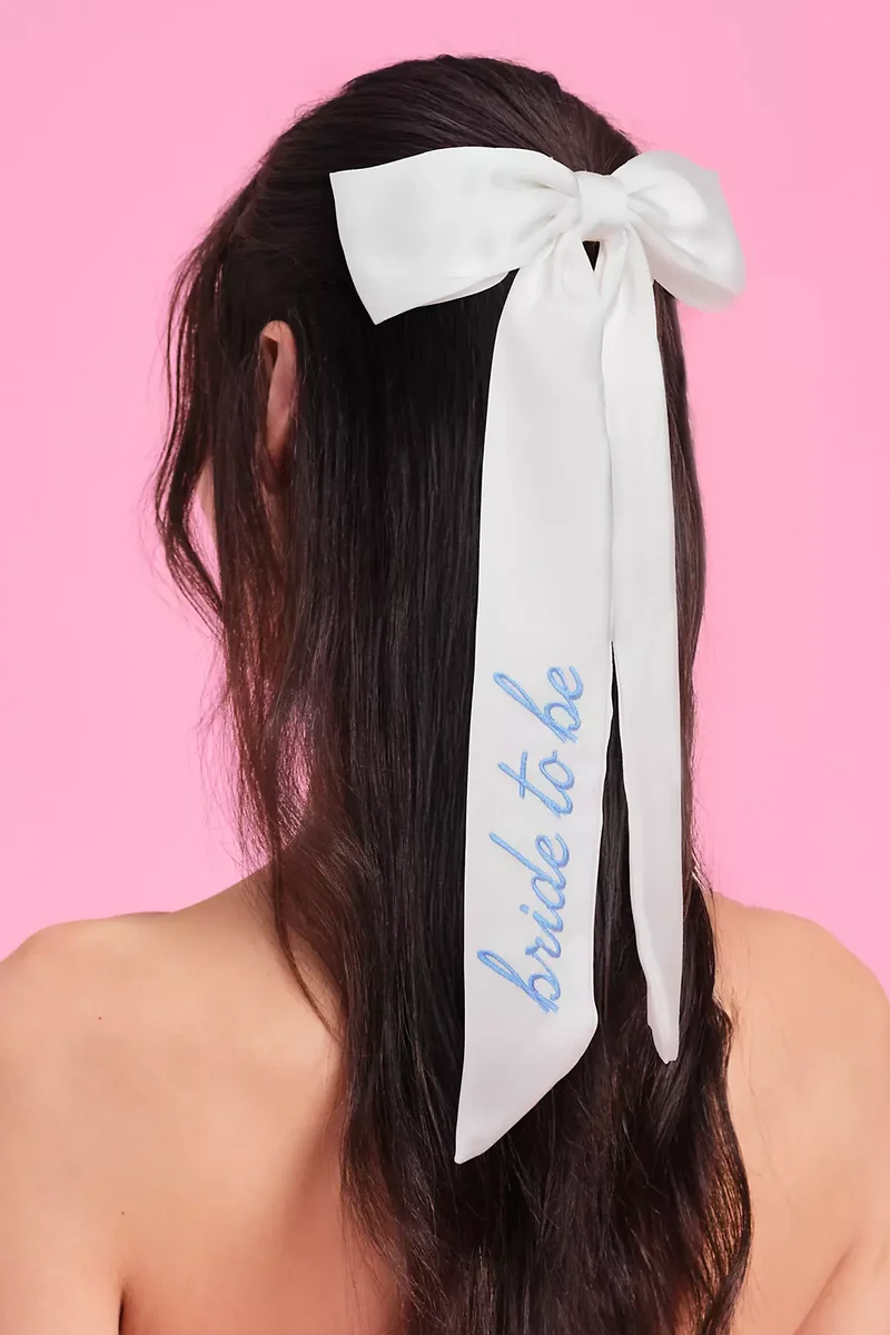 Something Blue Bride to Be Hair Bow